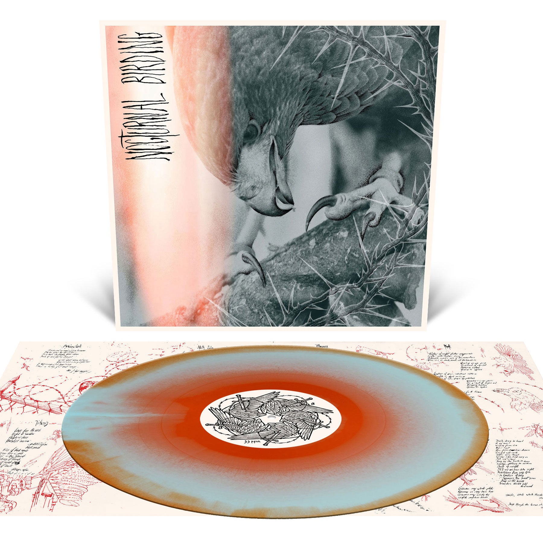 AUTHOR & PUNISHER 'NOCTURNAL BIRDING' LP (Custom Merge Vinyl)
