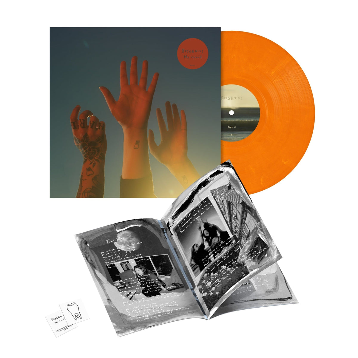 BOYGENIUS 'THE RECORD' LP (Orange Vinyl) (Julien Baker, Phoebe Bridgers, and Lucy Dacus)