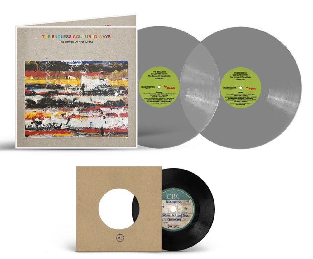 THE ENDLESS COLOURED WAYS: THE SONGS OF NICK DRAKE 2LP (Grey Vinyl) + 7" - Fontaines DC, Feist, Liz Phair, Philip Selway, many more