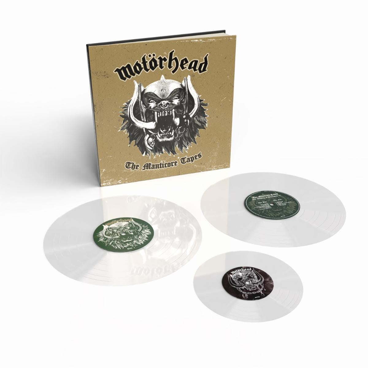 MOTORHEAD 'THE MANTICORE TAPES' 2LP (Deluxe Bookpack, Clear Vinyl + 7