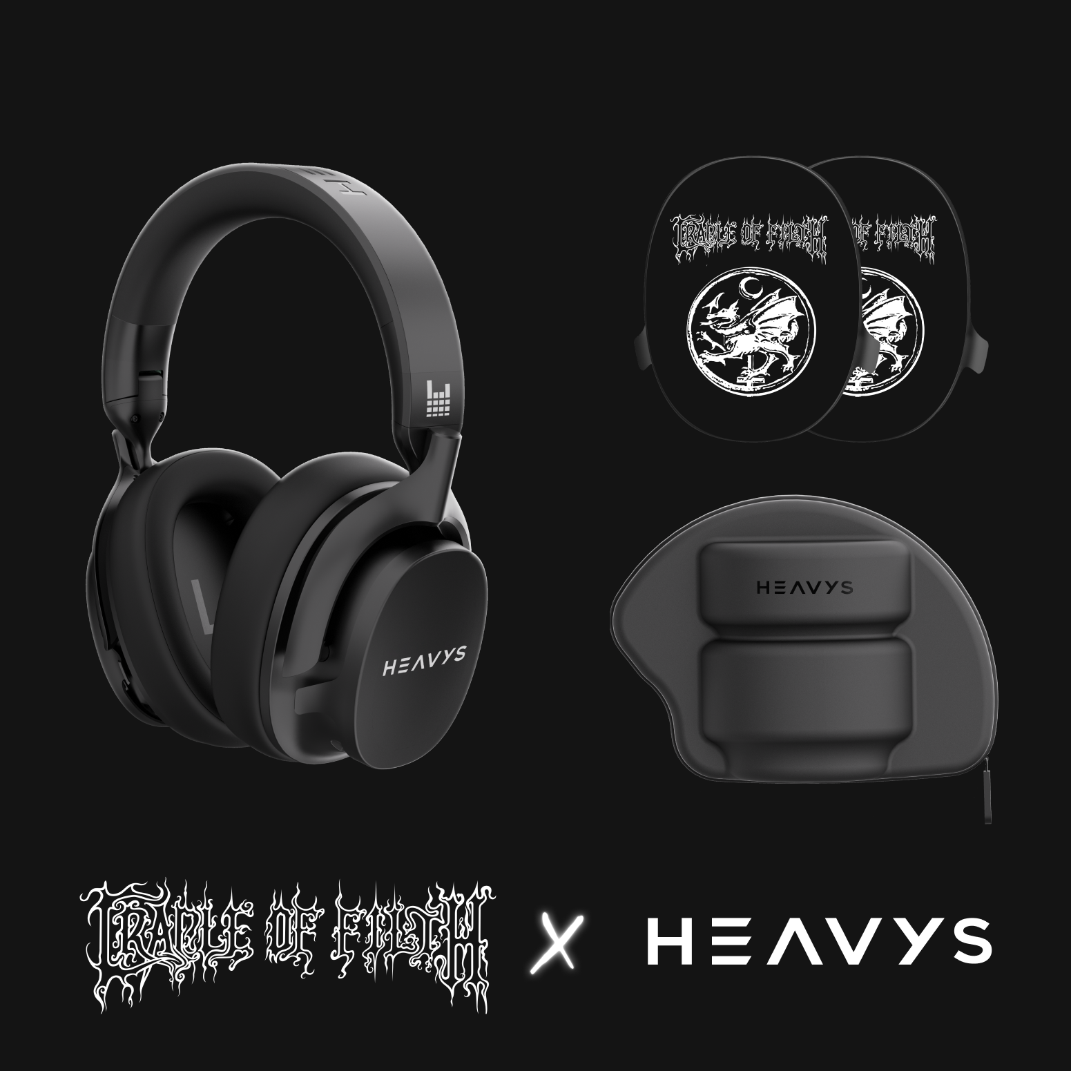 CRADLE OF FILTH 'ORDER OF THE DRAGON' HEADPHONES
