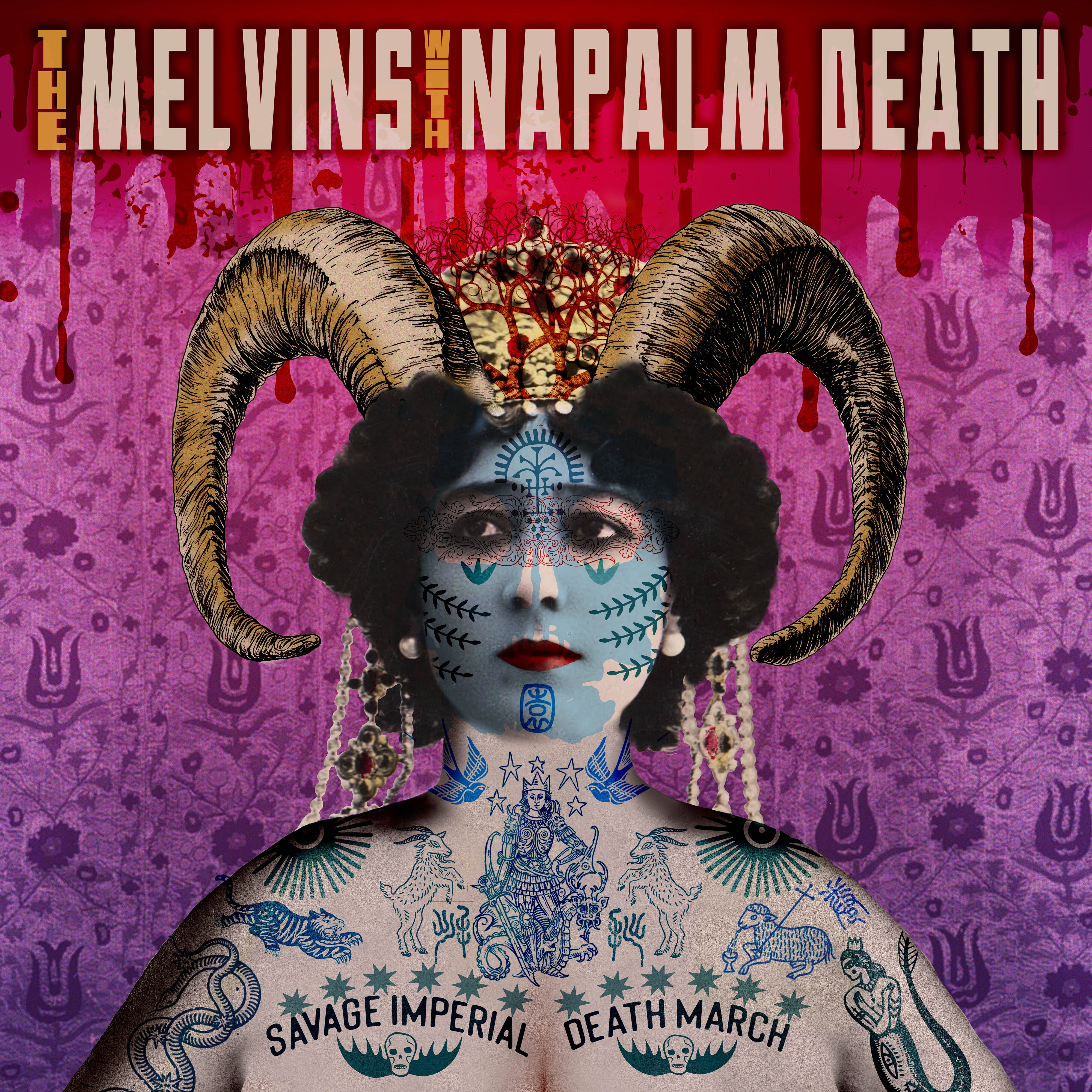 MELVINS & NAPALM DEATH ‘SAVAGE IMPERIAL DEATH MARCH’ CD