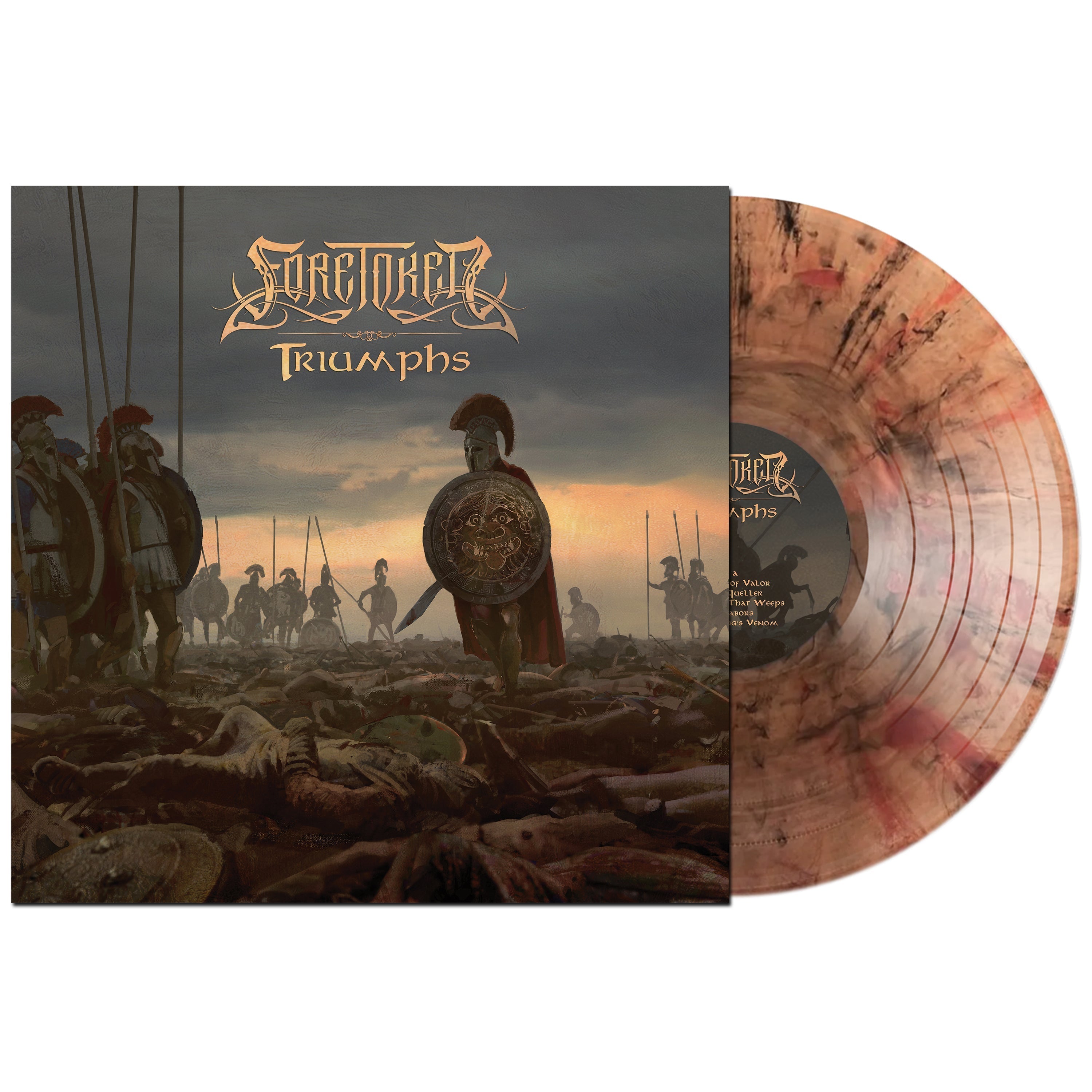 FORETOKEN 'TRIUMPHS' LP (Battlefield Aftermath w/ Blood & Dirt Swirl Vinyl)