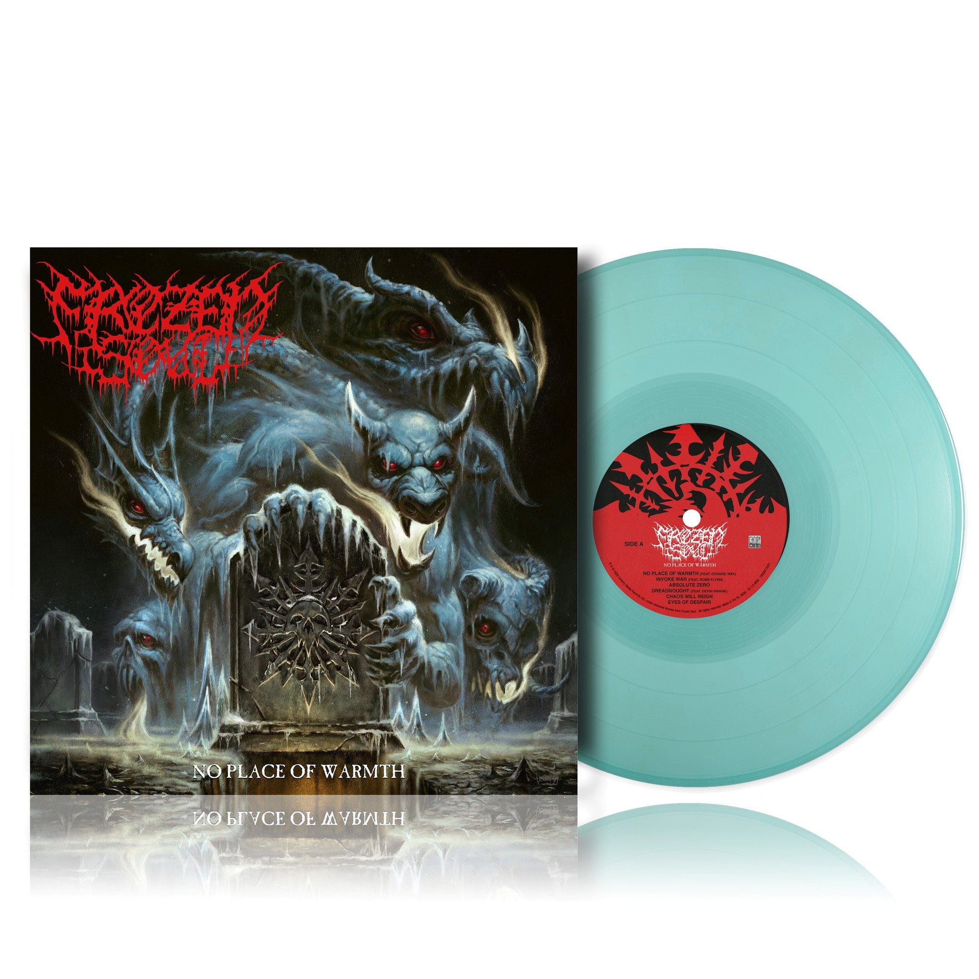FROZEN SOUL 'NO PLACE OF WARMTH' LP (Translucent Light Blue Vinyl)