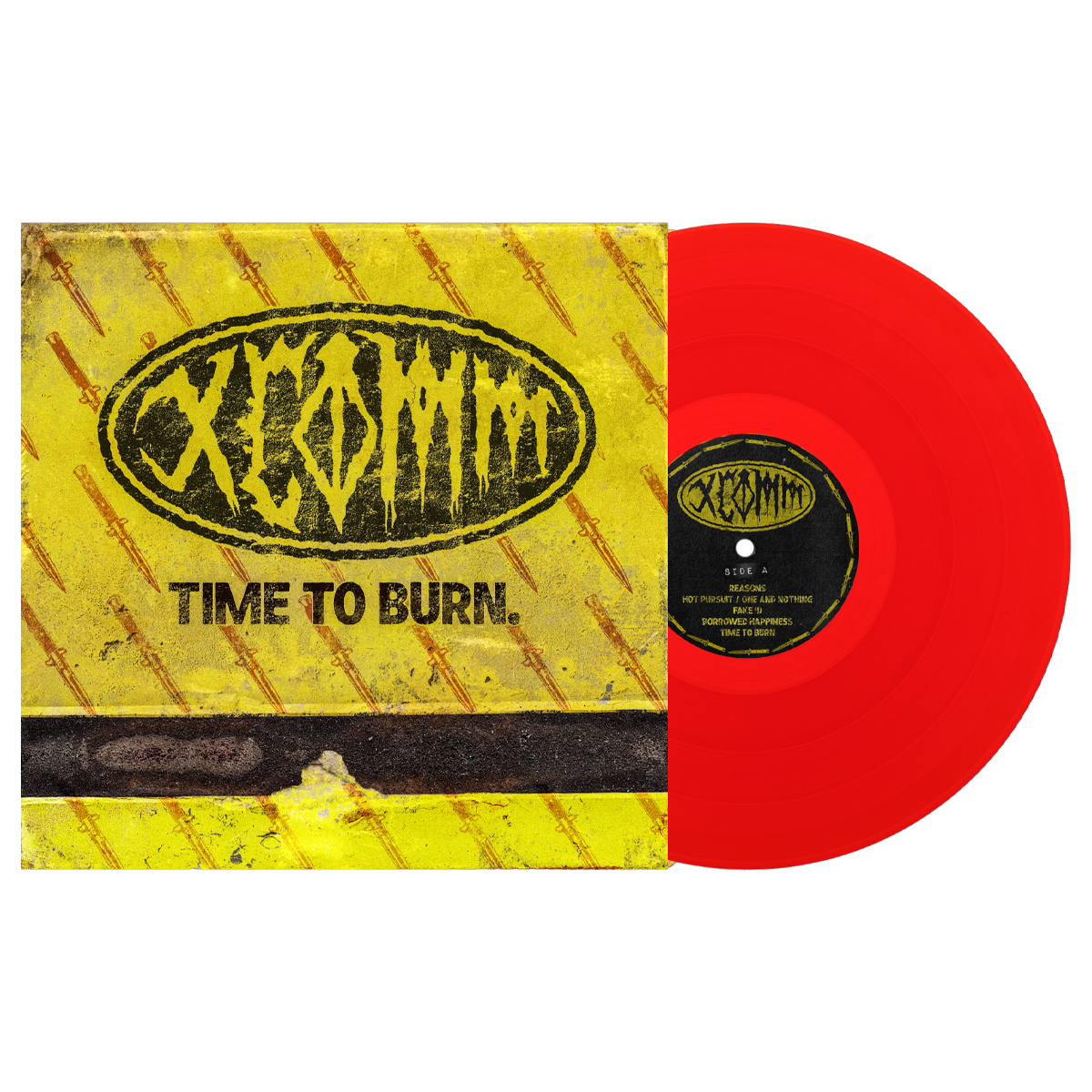 XCOMM 'TIME TO BURN' LP (Exclusive – Limited to 200, Blood Red Vinyl)