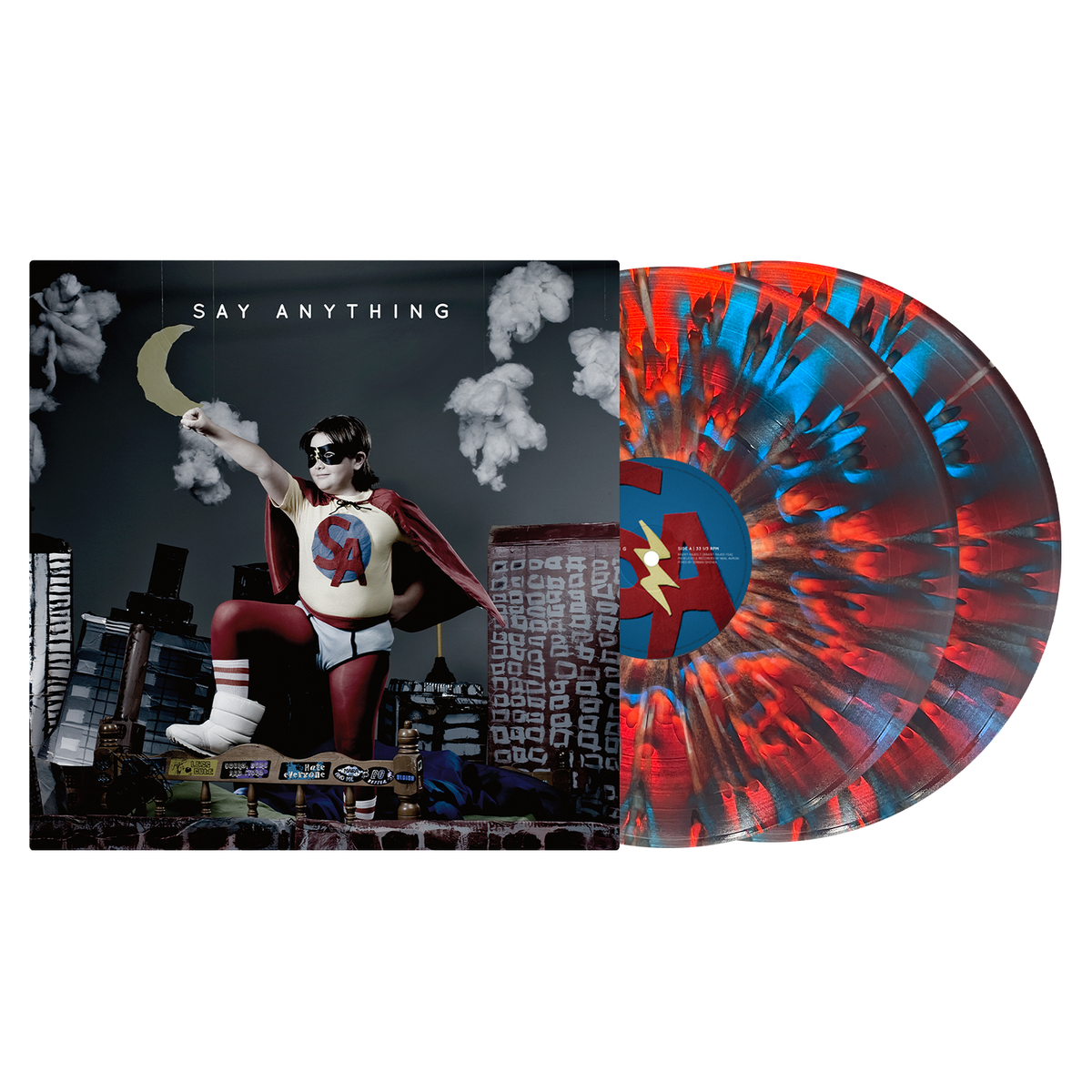 SAY ANYTHING 'SAY ANYTHING' 2LP (Exclusive – Limited to 300, Ruby & Cobalt A-Side/B-Side w/ White Splatter Vinyl)