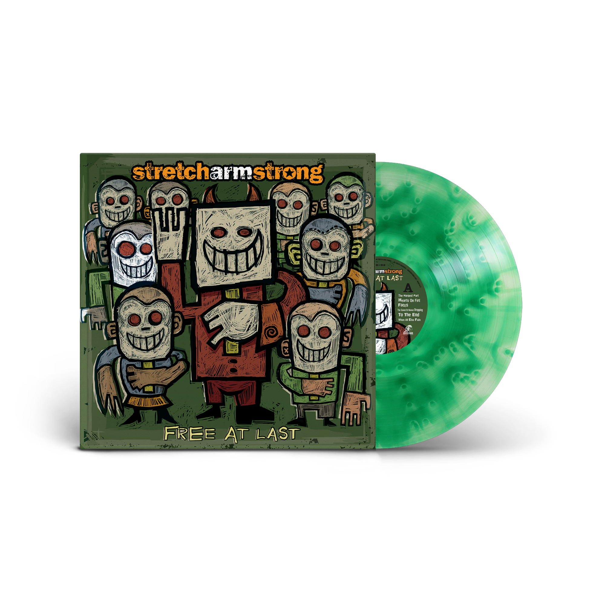 STRETCH ARM STRONG ‘FREE AT LAST’ LP (Exclusive – Limited to 100, Cloudy Green Vinyl)
