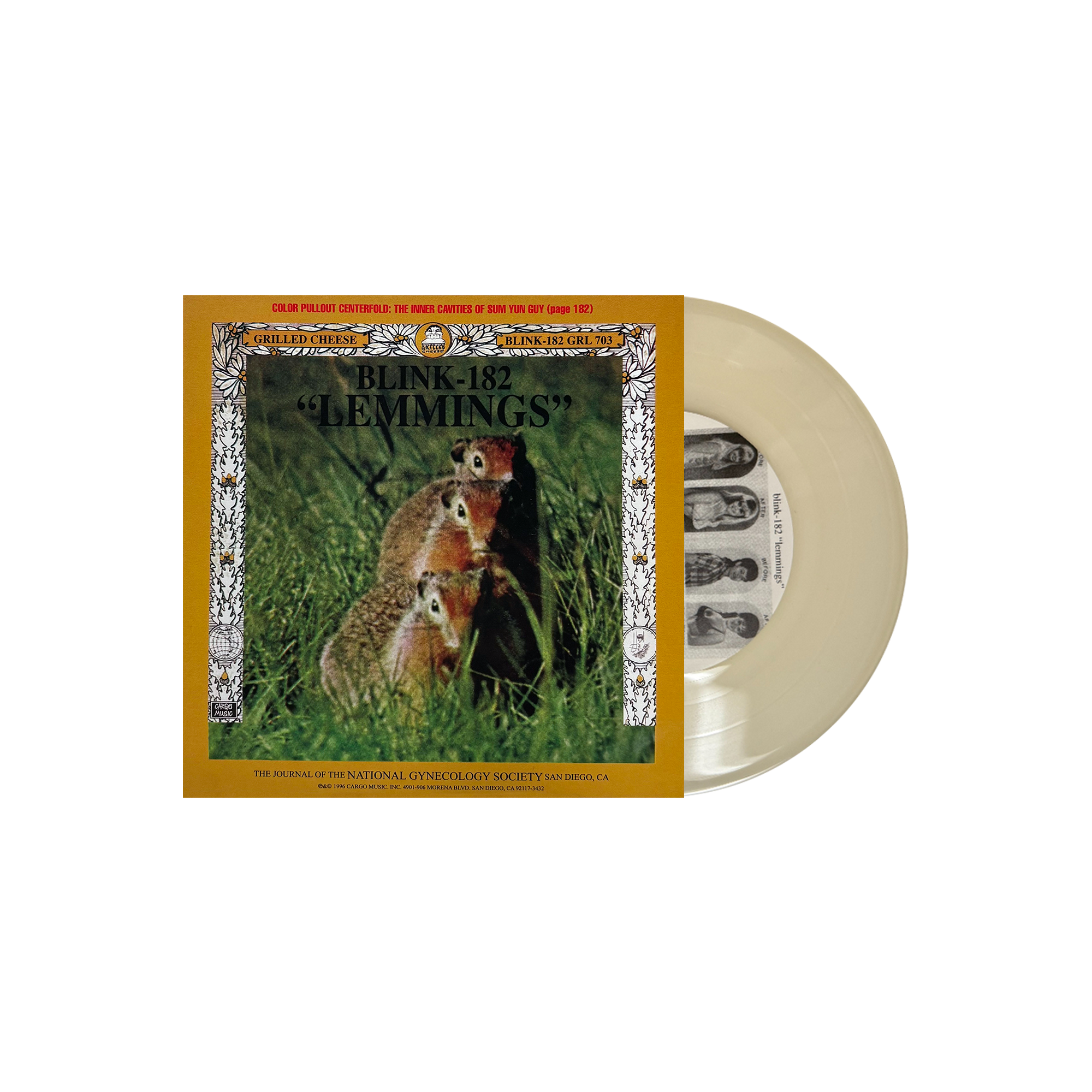 BLINK 182/SWINDLE 'LEMMINGS SPLIT' 7” (Glow-in-the-dark Vinyl)