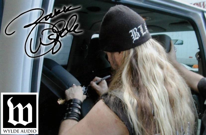 ZAKK WYLDE SIGNED HEATHEN GRAIL MINI GUITAR - WYLDE AUDIO REPLICA COLLECTIBLE BY AXE HEAVEN®