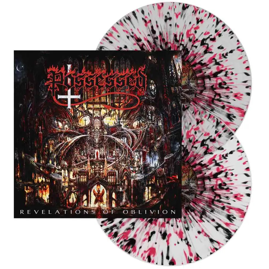 POSSESSED 'REVELATIONS OF OBLIVION' 2LP (Clear w/Red and Black Splatter Vinyl)