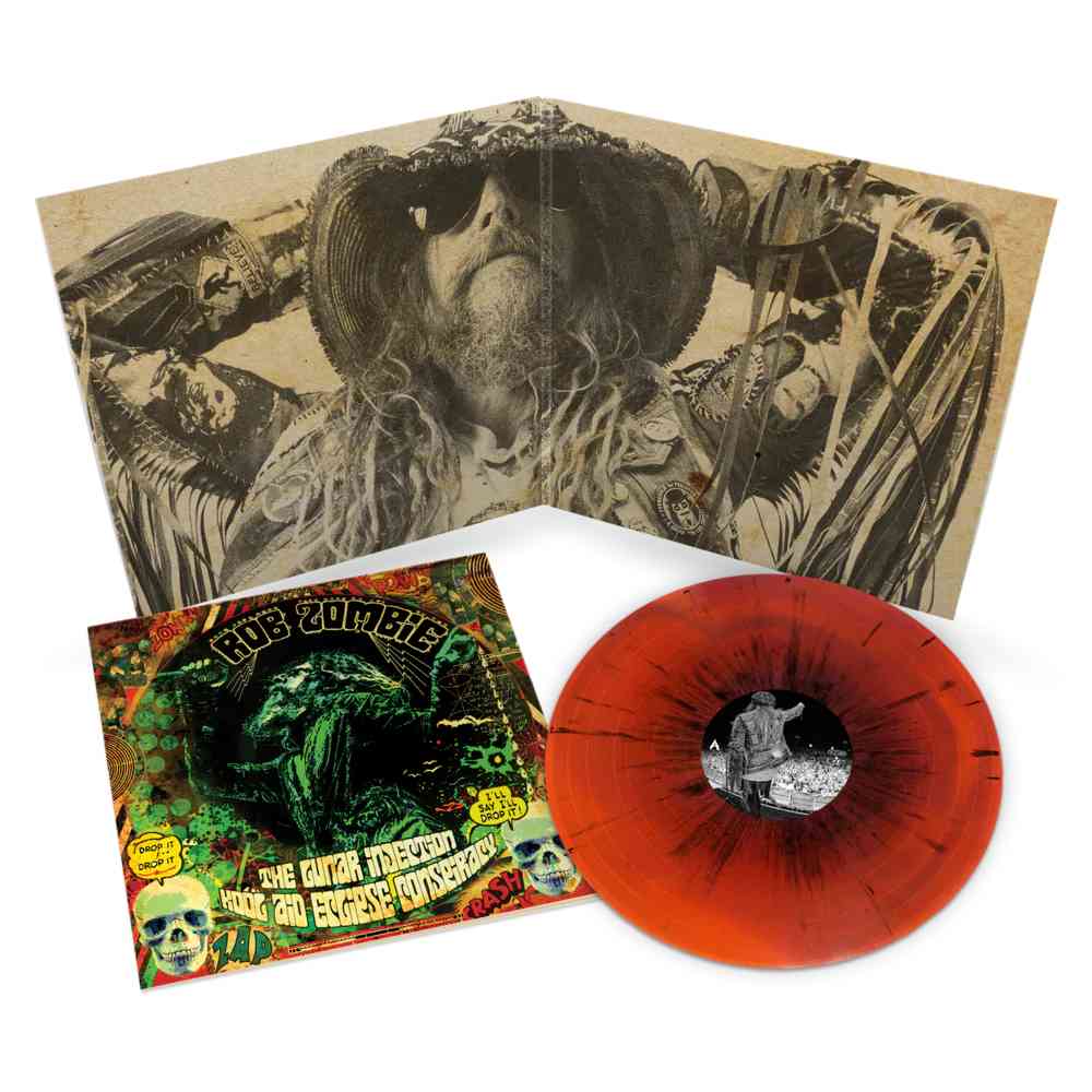 ROB ZOMBIE 'THE LUNAR INJECTION KOOL AID ECLIPSE CONSPIRACY' LP (Oxblood Orange Swirl w/Black Splatter Vinyl)