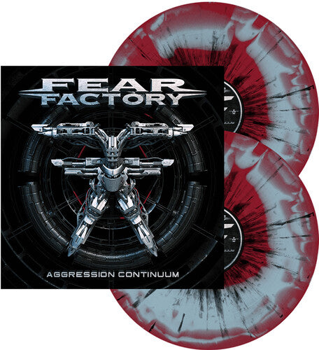 FEAR FACTORY 'AGGRESSION CONTINUUM' 2LP (Red & Blue Swirl w/ Black Vinyl)