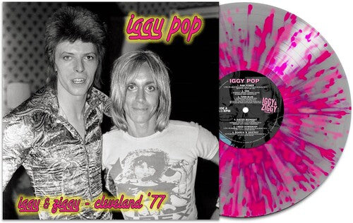 IGGY POP 'IGGY & ZIGGY - CLEVELAND '77' LP (Silver & Pink Splatter Vin