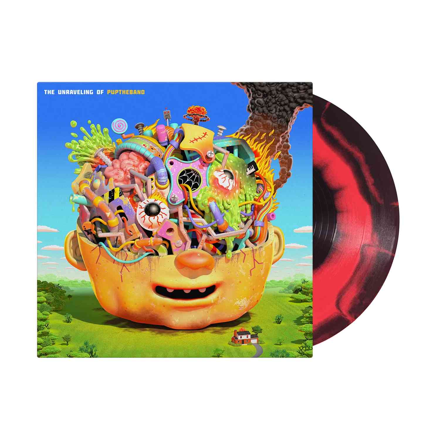 PUP 'THE UNRAVELING OF PUPTHEBAND' LP (Neon Coral & Black Smush Vinyl)