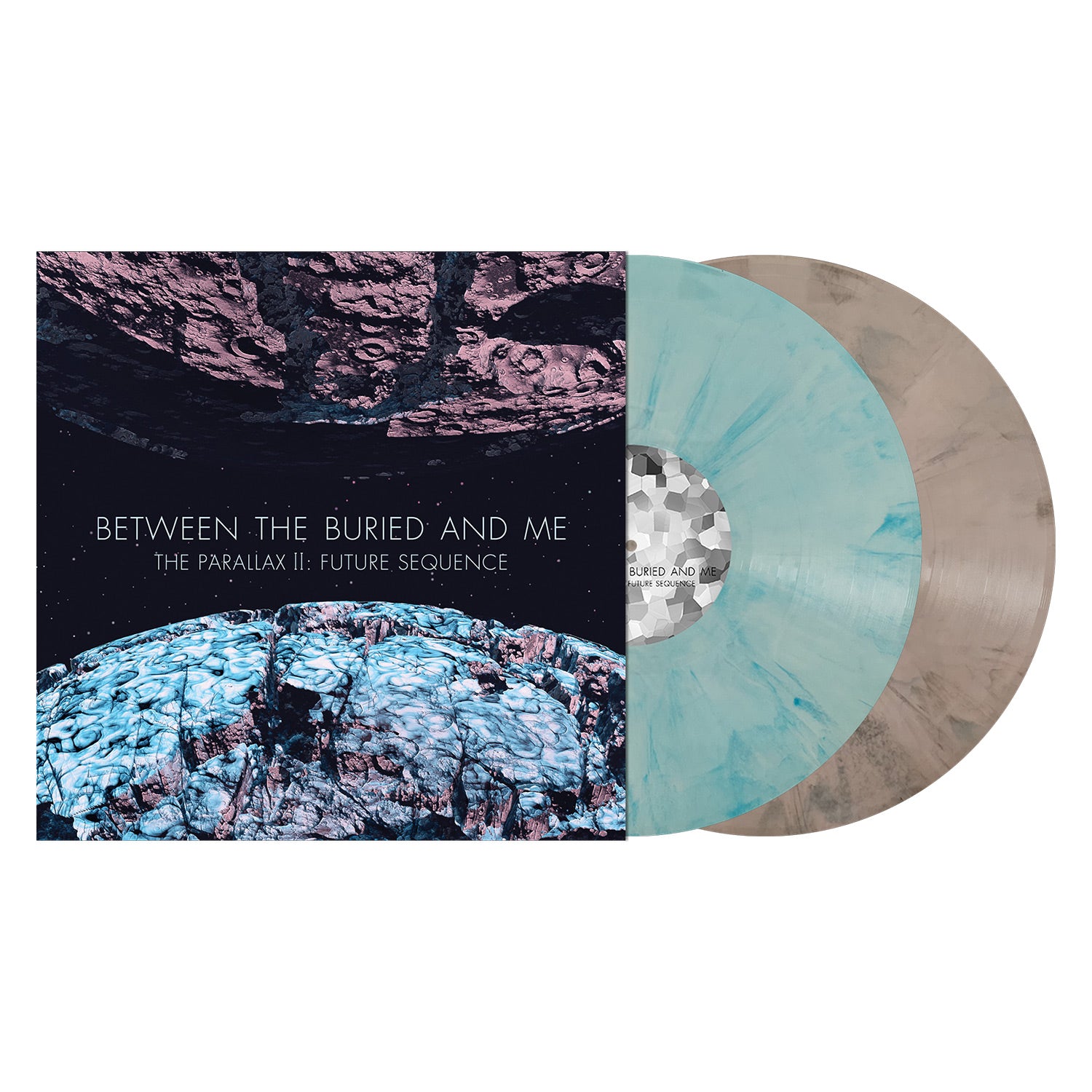 BETWEEN THE BURIED AND ME 'THE PARALLAX 2: FUTURE SEQUENCE' PINK BLACK AND WHITE BLUE MARBLE 2LP