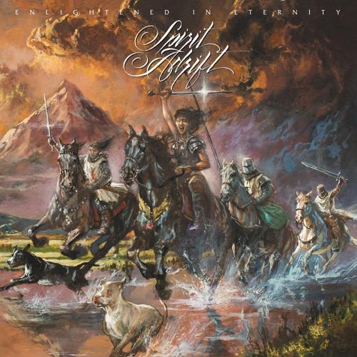 SPIRIT ADRIFT 'ENLIGHTENED IN ETERNITY' LIMITED EDITION RED, CYAN, AND BONE TRICOLOR MERGE WITH SILVER AND GOLD SPLATTER LP