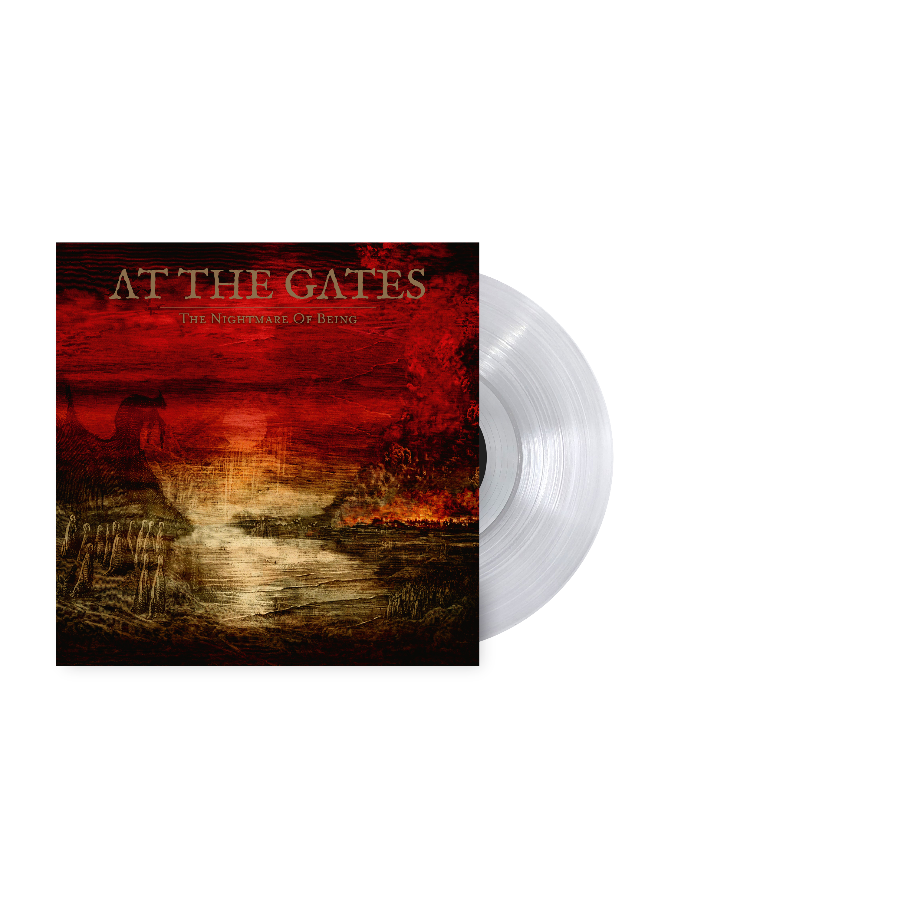 AT THE GATES ‘THE NIGHTMARE OF BEING’ LP — ONLY 300 MADE (Limited-Edition, Ultra Clear Vinyl)