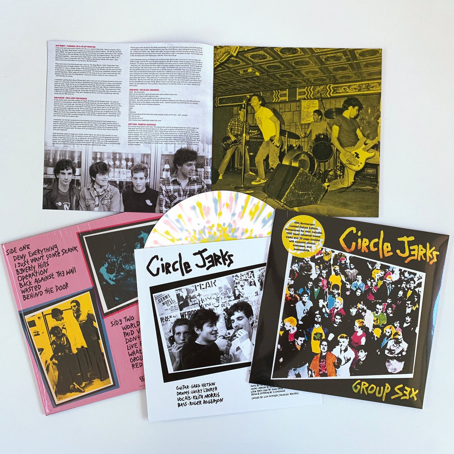 CIRCLE JERKS 'GROUP SEX' SPLATTER LP