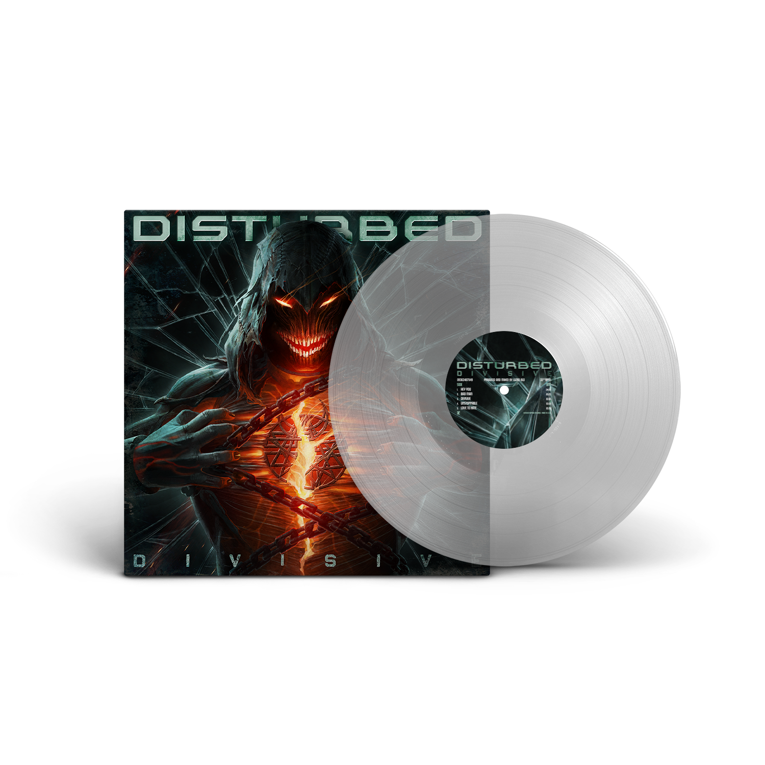 DISTURBED ‘DIVISIVE’ LP (Limited Edition Clear Vinyl) + Revolver Winter 2022 Issue