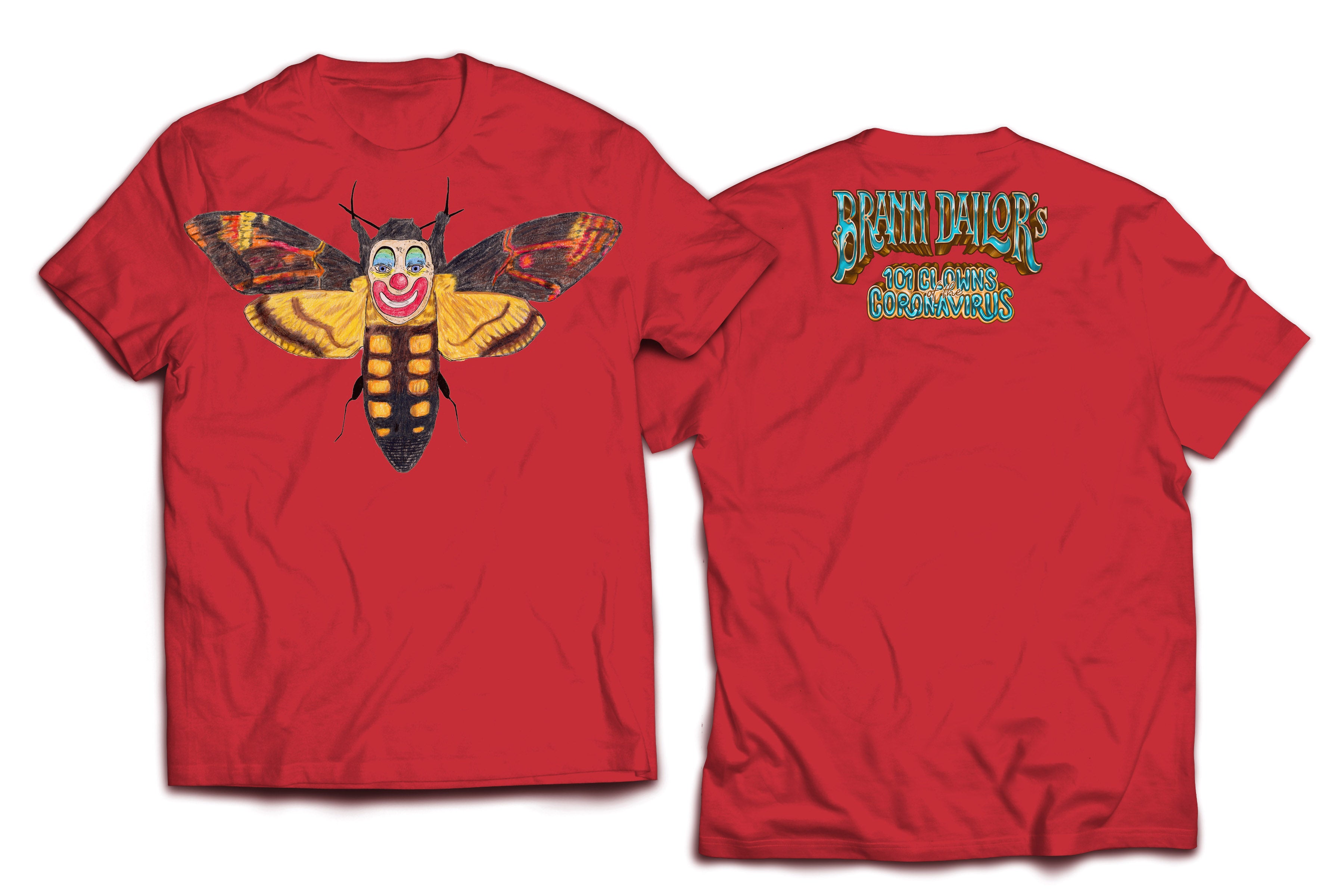 BRANN DAILOR’S 101 CLOWNS OF THE CORONAVIRUS – Fly Fly Fly Now Agent Bozo T-Shirt