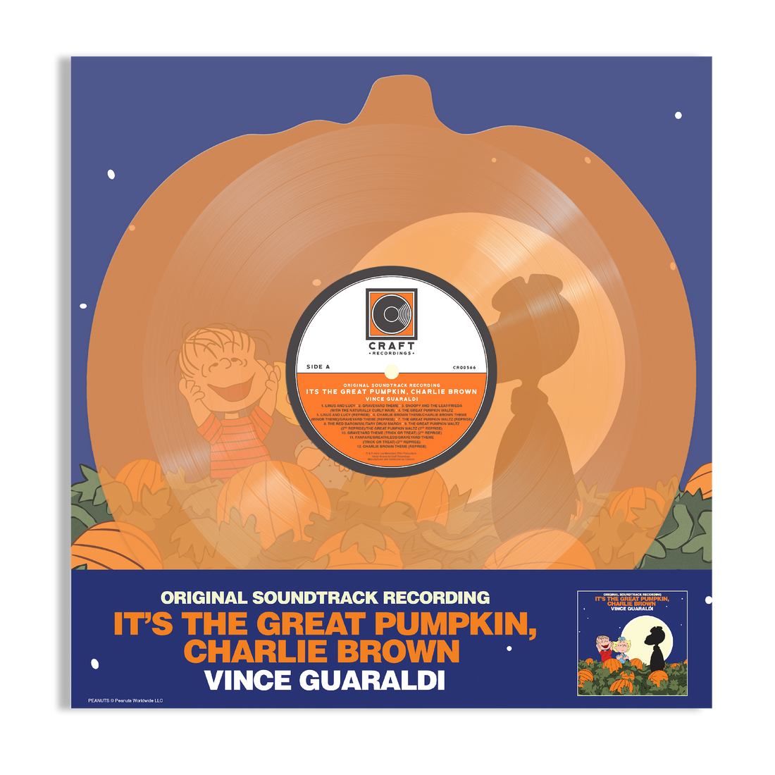 VINCE GUARALDI 'IT'S THE GREAT PUMPKIN, CHARLIE BROWN' LP (Translucent