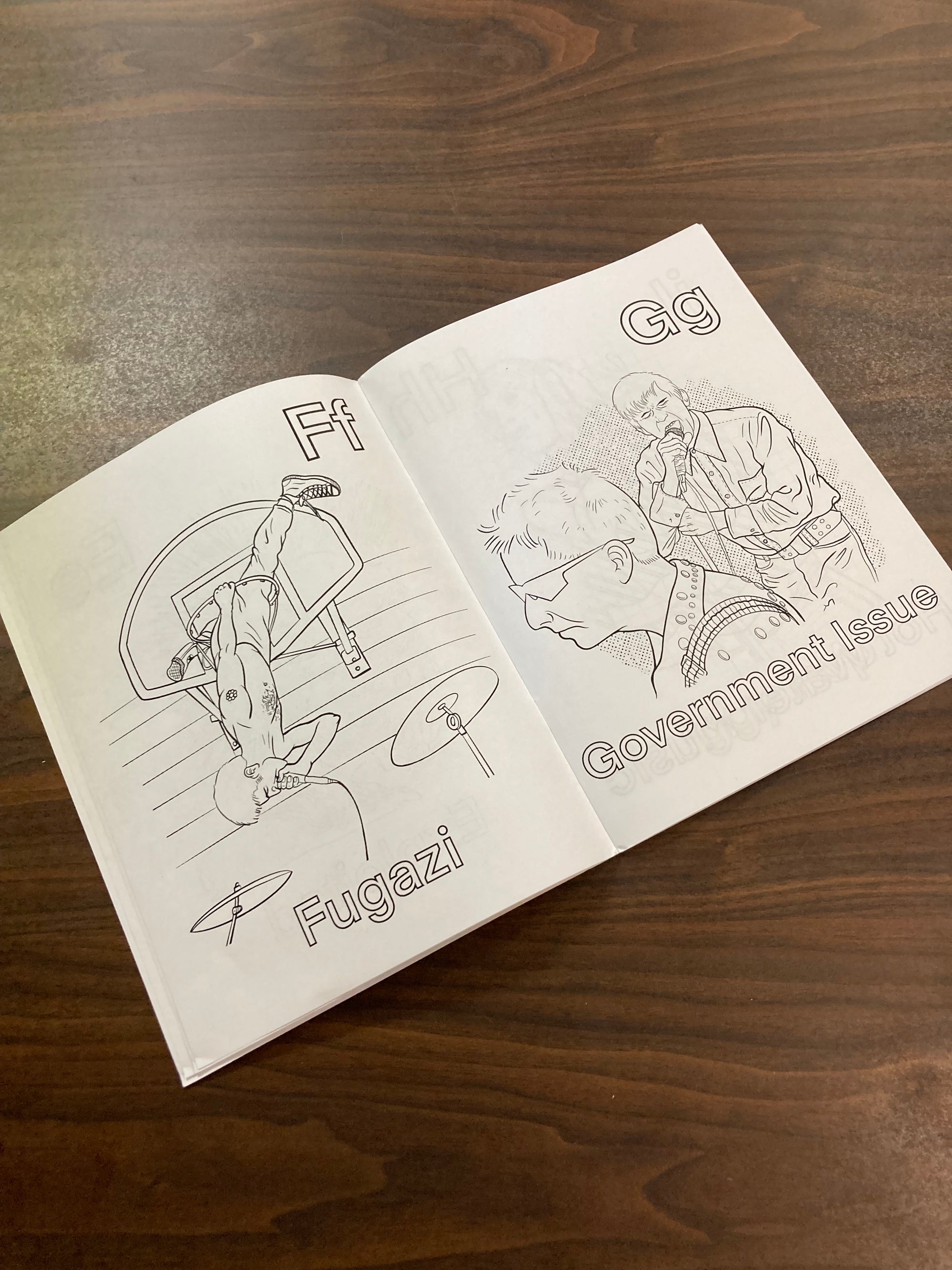 BRITESIDE '#: 2 THE COLORS OF PUNK A-Z' COLORING BOOK