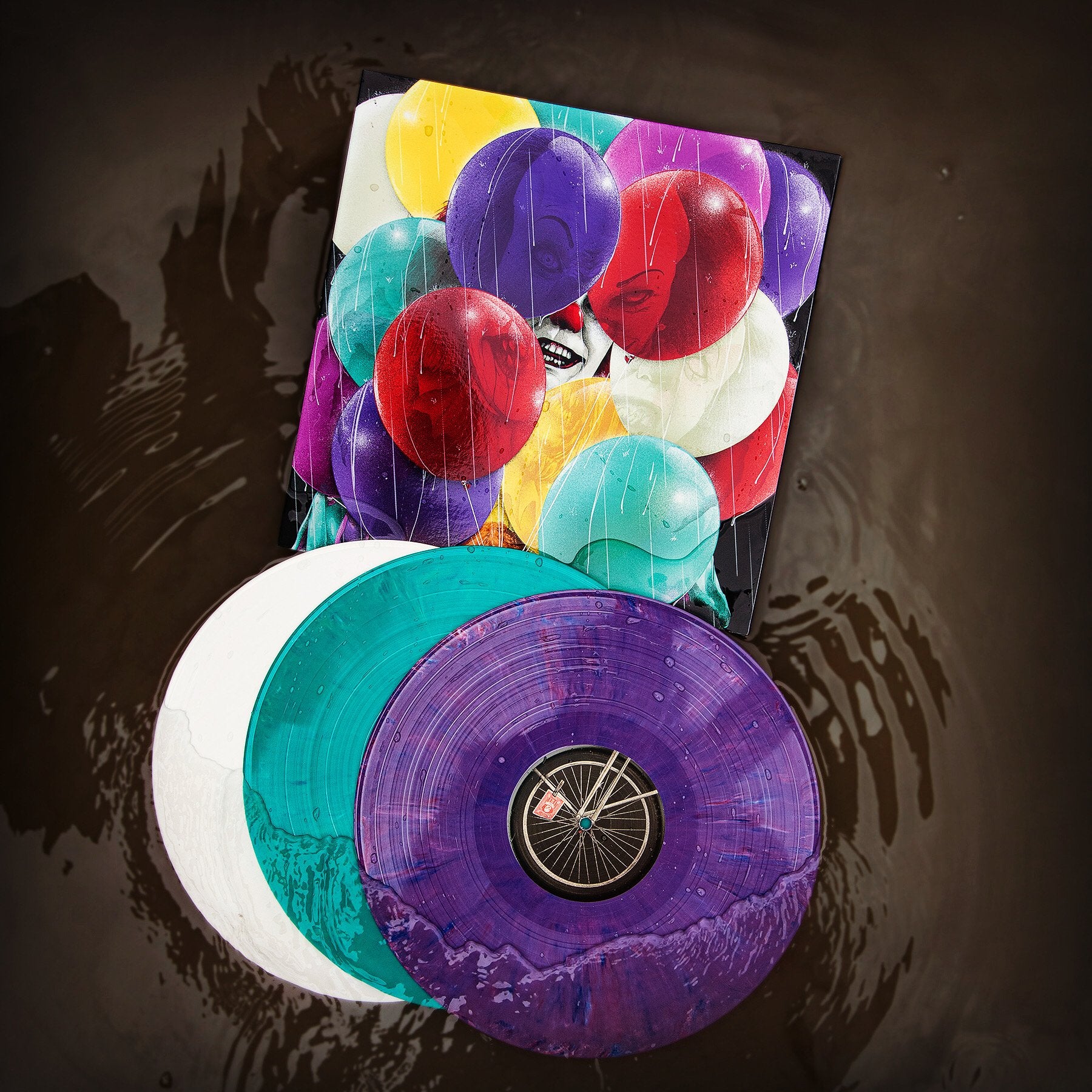 STEPHEN KING'S 'IT ORIGINAL SOUNDTRACK' 3LP (Purple, Green, White Vinyl, Music by Richard Bellis)