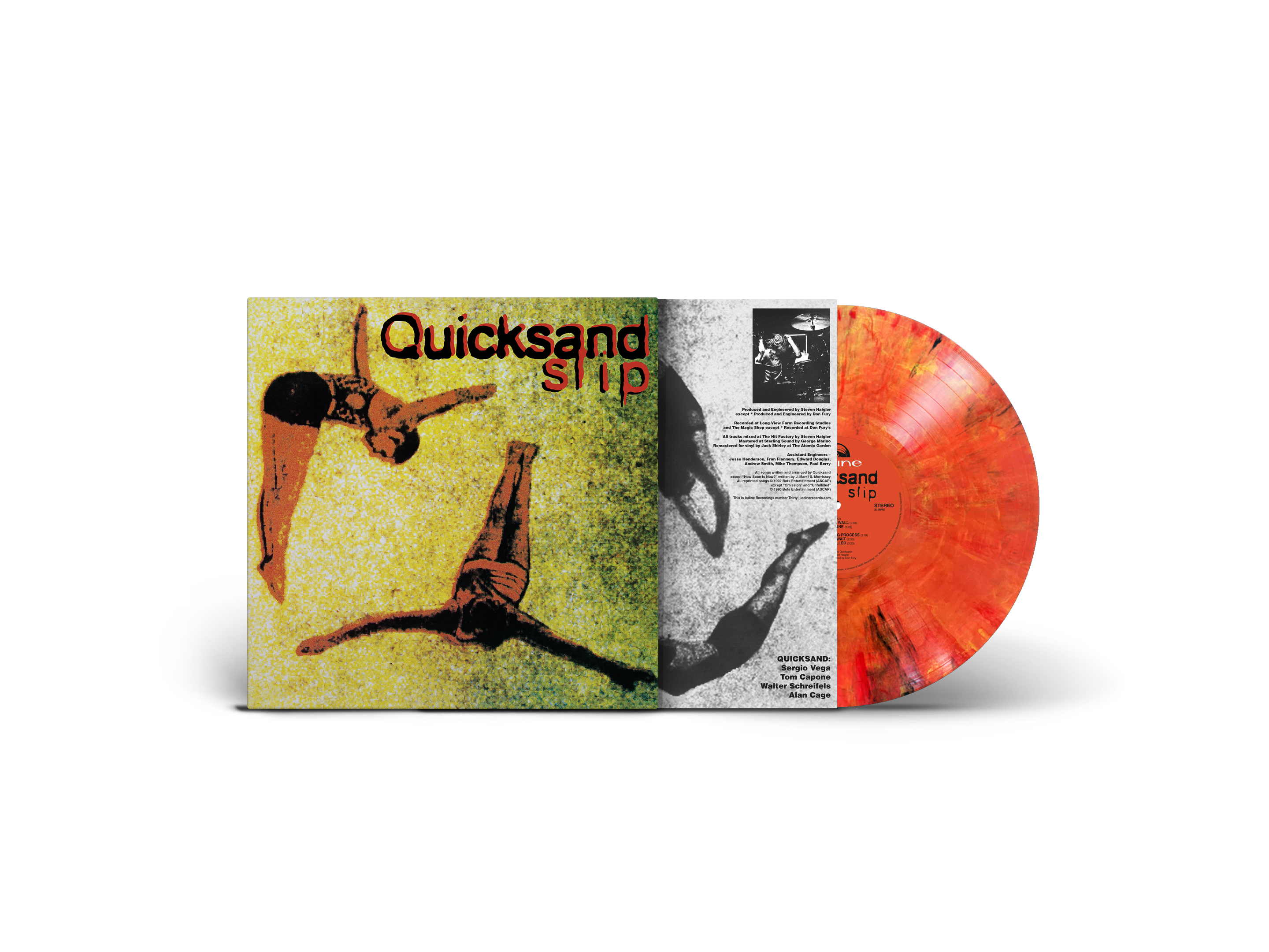 QUICKSAND ‘SLIP’ 30TH ANNIVERSARY LP (Limited Edition – Only 1000 Made, Red w/ Black And Yellow Marble Vinyl)