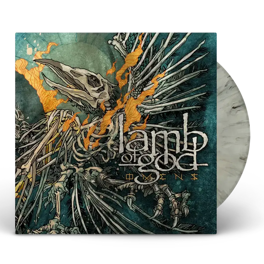 LAMB OF GOD 'OMENS' LIMITED-EDITION SILVER GRAY MARBLE LP – ONLY 1000 MADE