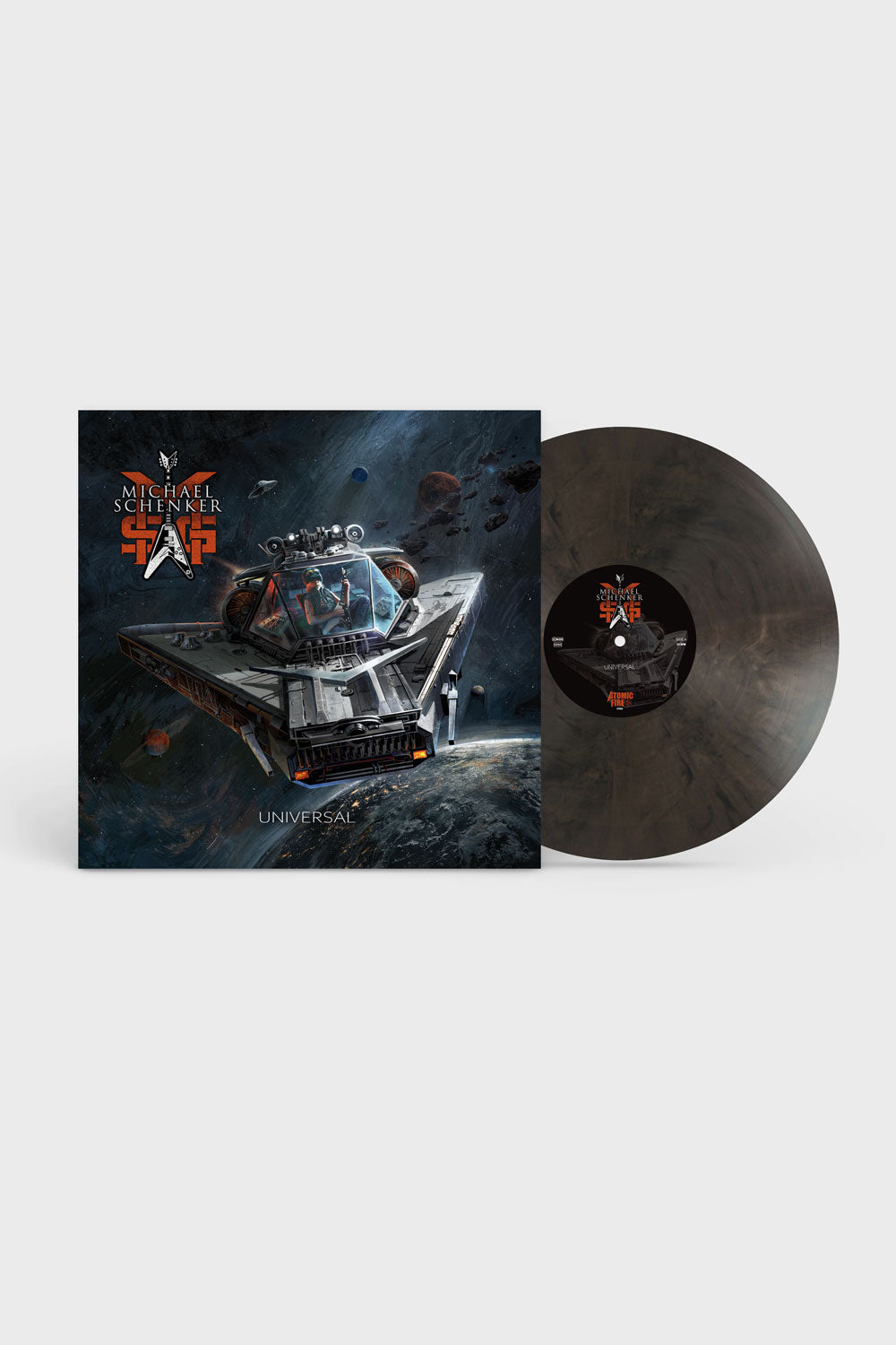 MICHAEL SCHENKER GROUP 'UNIVERSAL' LP (Clear, Black Marbled)