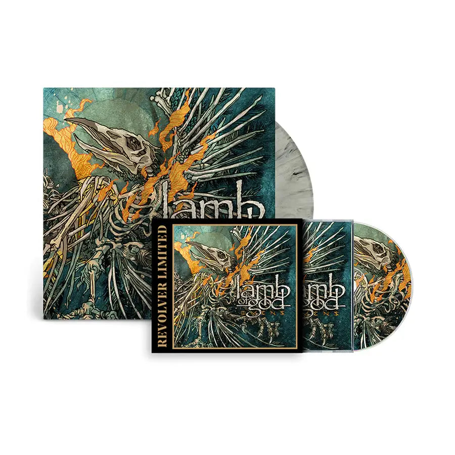 Lamb of God CDセット LAMB OF GOD 'OMENS' LIMITED-EDITION SILVER GRAY MARBLE LP + PICTURE DI