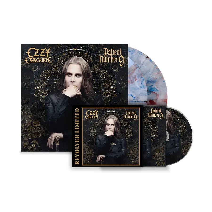 OZZY OSBOURNE 'PATIENT NUMBER 9' 2LP + CD (Limited Edition, Red, White, & Blue Vinyl, Picture Disc CD)