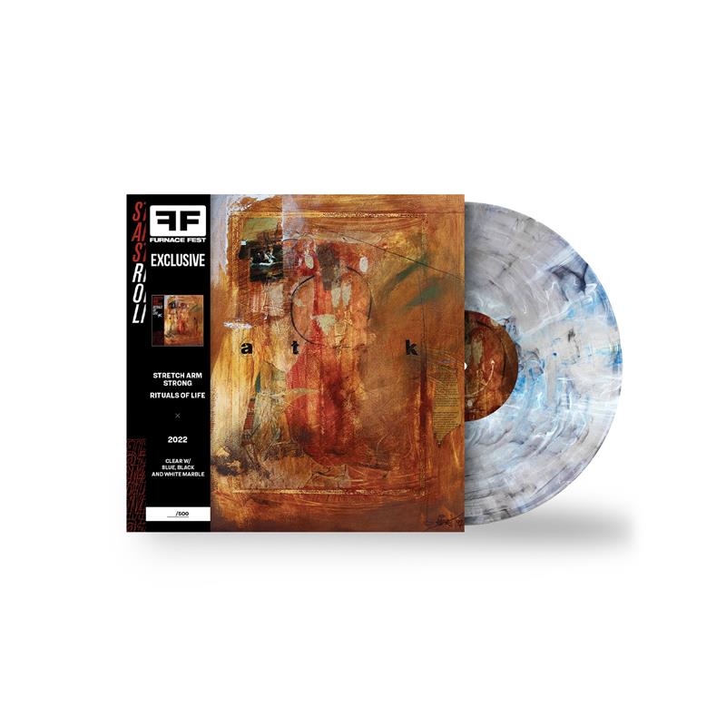 STRETCH ARM STRONG ‘RITUALS OF LIFE’ LP (Furnace Fest Exclusive – Only 500  made, Clear w/ Blue, Black, and White Marble Vinyl)