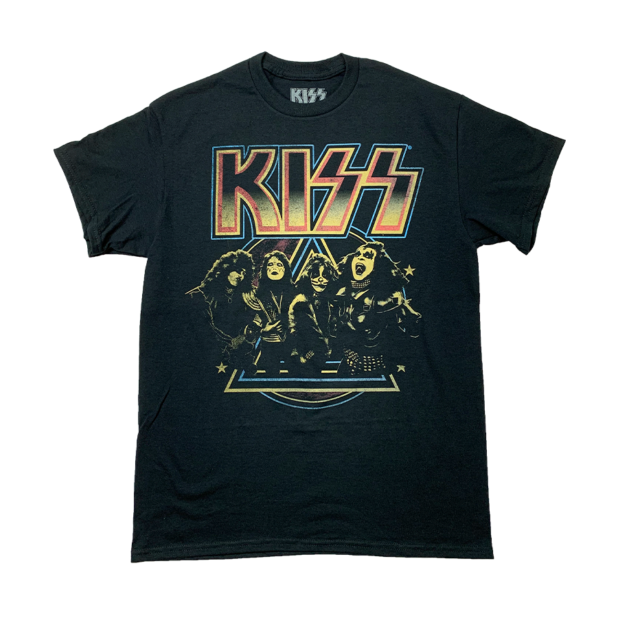 ブランド品専門の KISS 'PYRAMID' T-SHIRT ミュージシャン