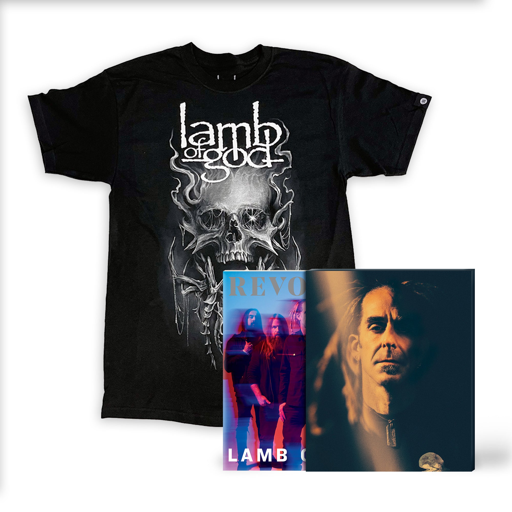 REVOLVER x LAMB OF GOD "OMENS BUNDLE 2" ALT COVER + SLIPCASE W/ EXCLUSIVE T-SHIRT – ONLY 150 AVAILABLE