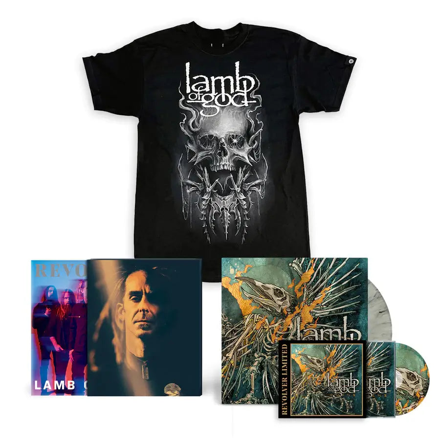 REVOLVER x LAMB OF GOD "OMENS BUNDLE" ALT COVER + SLIPCASE W/ EXCLUSIVE OMENS' CD + LP & T-SHIRT – ONLY 50 AVAILABLE
