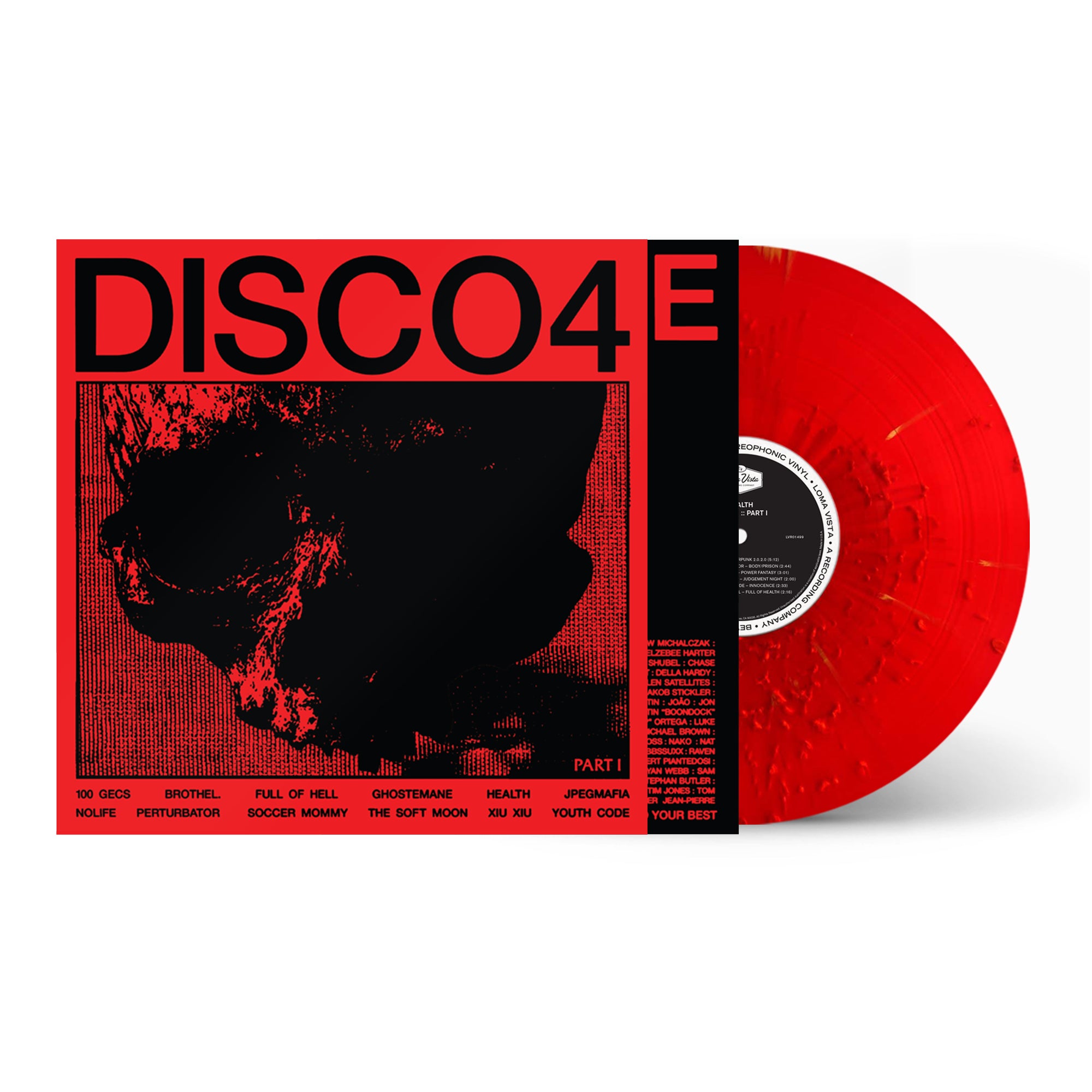 HEALTH ‘DISCO4’ LP (Limited Edition, Translucent Red with Red Splatter Vinyl)