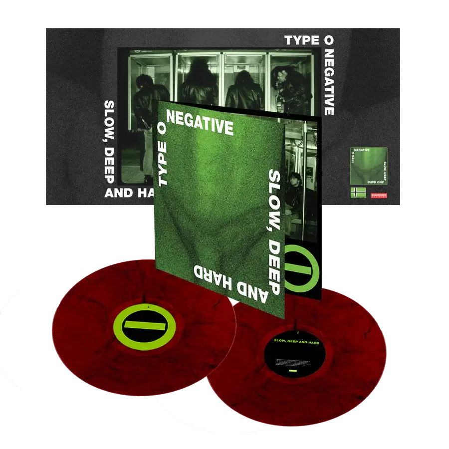 TYPE O NEGATIVE 'SLOW, DEEP & HARD' 2LP (Limited Edition – Only 500 Made, Blood Red Marble Vinyl)