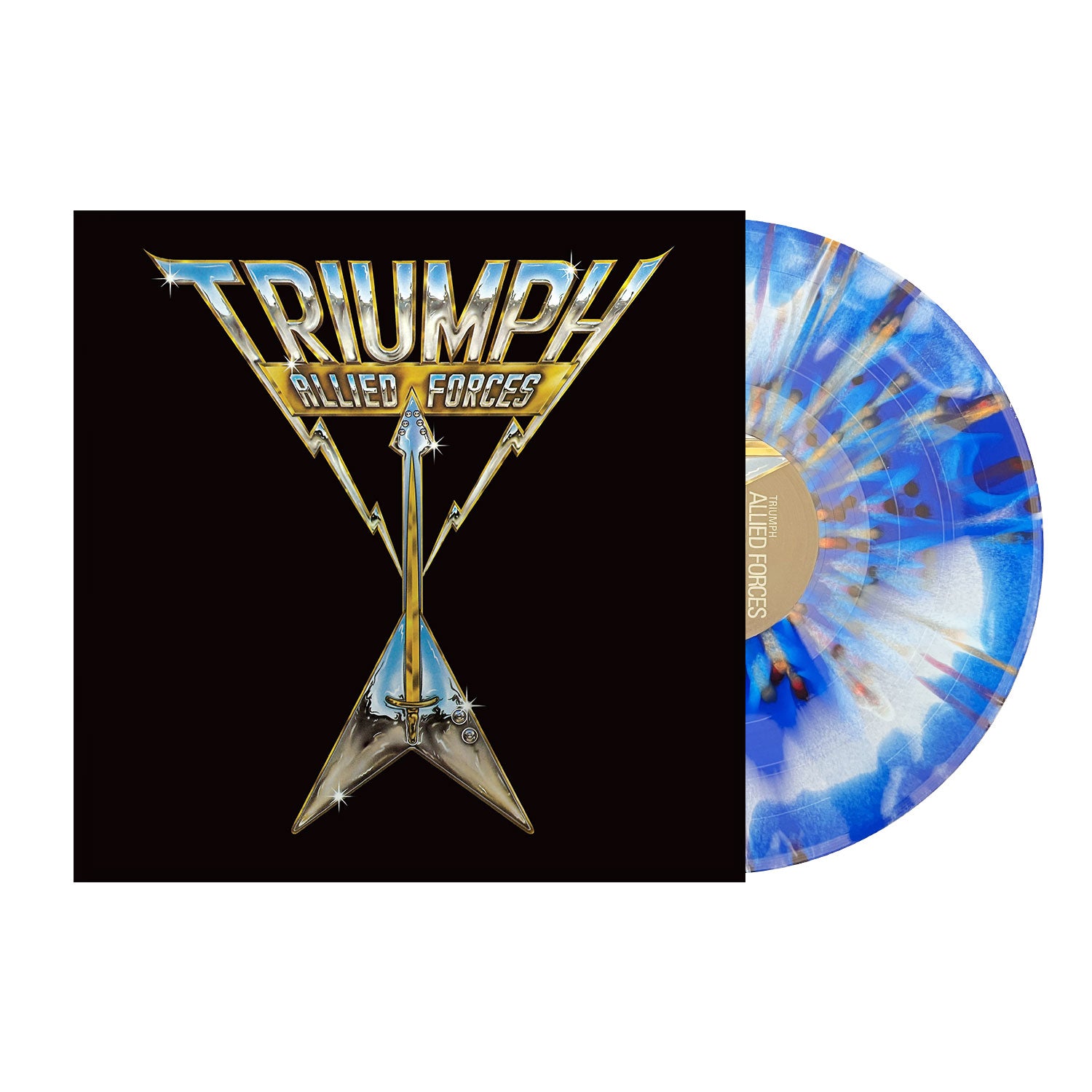 TRIUMPH 'ALLIED FORCES' LP (Limited Edition – Only 200 made, Blue w/ B