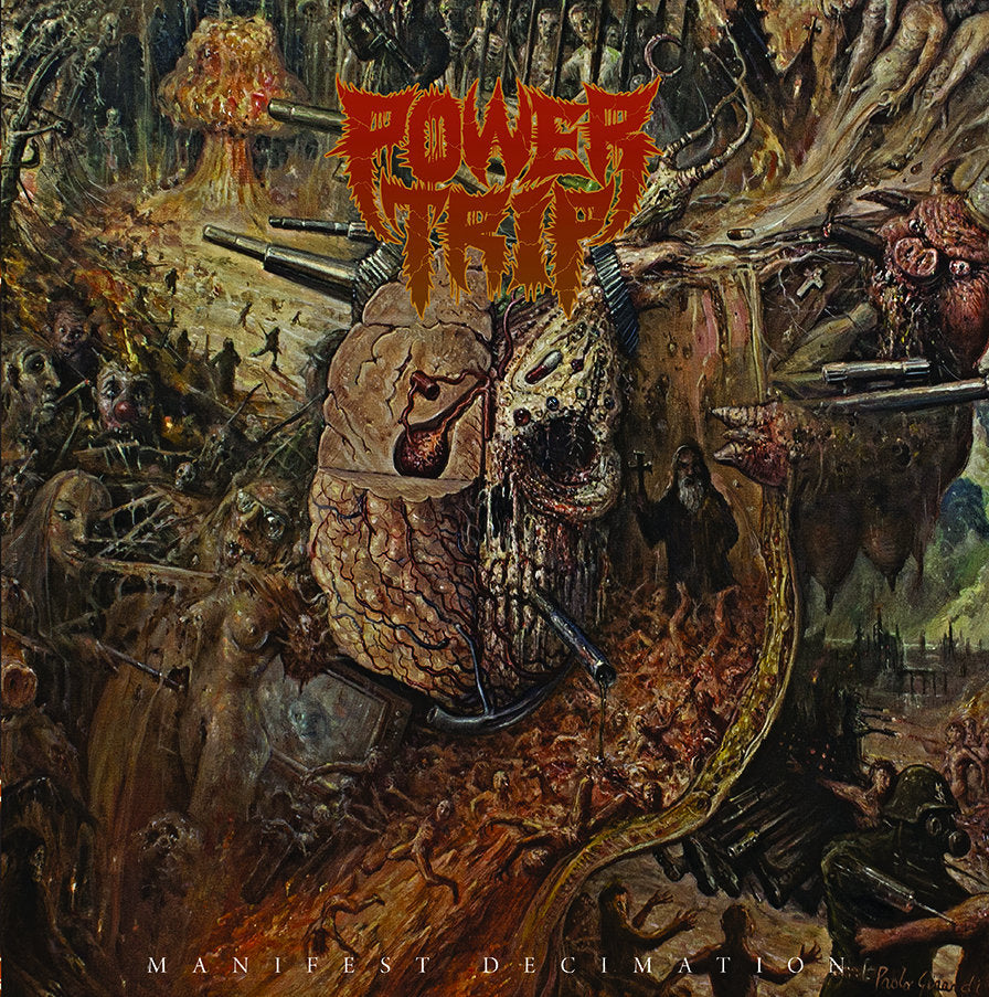 POWER TRIP 'MANIFEST DECIMATION' CLEAR WITH SMOKE RILEY GALE FOUNDATION EDITION LP