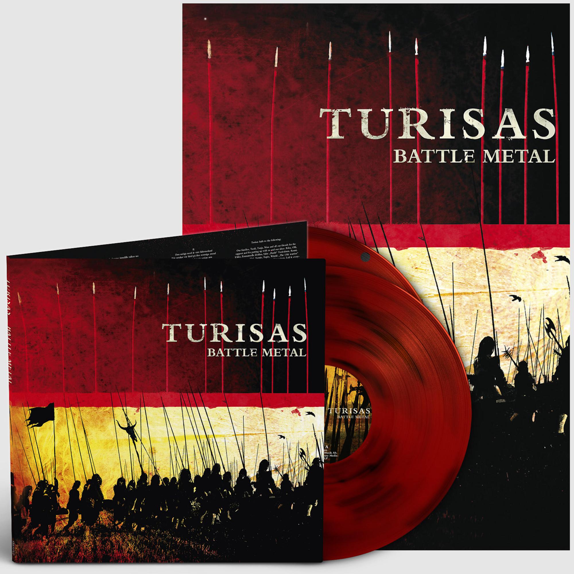 TURISAS 'BATTLE METAL' 2LP (Red/Black Swirl Vinyl)