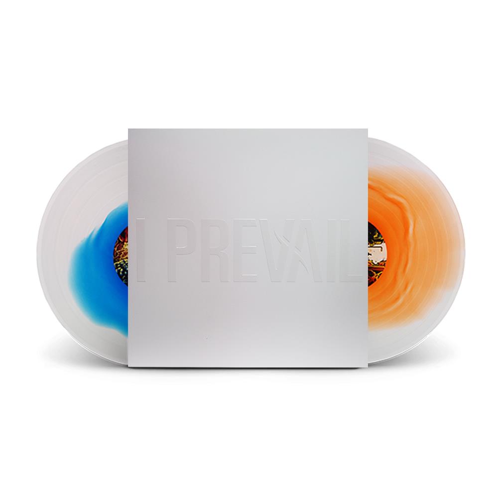 I PREVAIL ‘HEART VS MIND/LIFELINES' CLEAR WITH CYAN BLOB & CLEAR WITH ORANGE CRUSH BLOB 2LP
