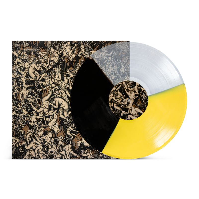 GREET DEATH 'NEW HELL' LIGHT YELLOW CLEAR BLACK TRI-COLOR LP