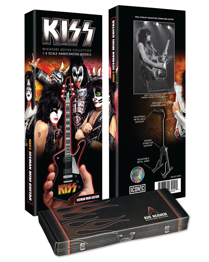 KISS - PAUL STANLEY - ICEMAN MINI GUITAR