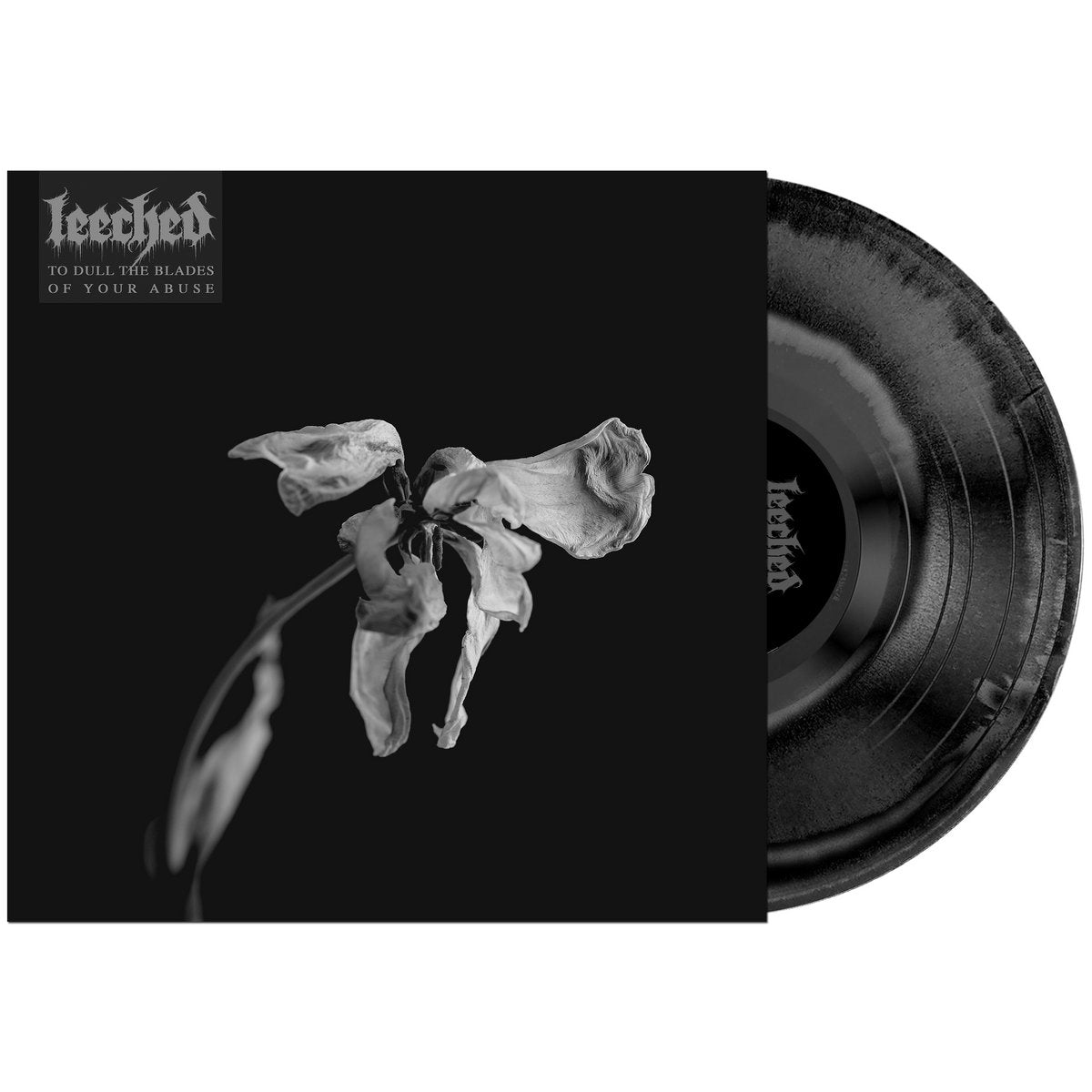 LEECHED 'TO DULL THE BLADES OF YOUR ABUSE' BLACK SMOKE SWIRL LP