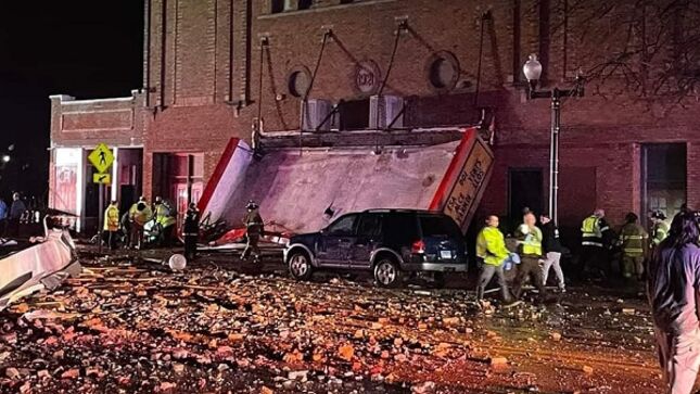 1 dead, 28 injured at MORBID ANGEL’s Illinois show as roof collapses from severe weather