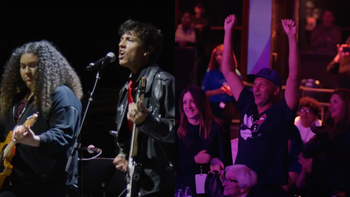 See teen band cover RAGE AGAINST THE MACHINE’s “Killing in the Name” in front of TOM MORELLO