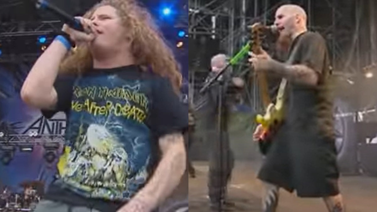 See Anthrax Play “Bring the Noise” With Slipknot’s Corey Taylor in 2003