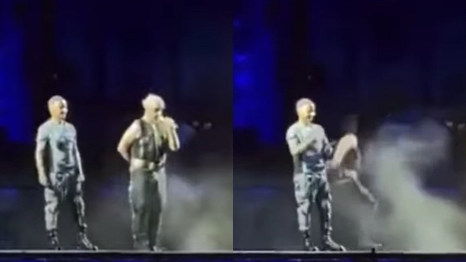 See RAMMSTEIN’s TILL LINDEMANN fall offstage in Lithuania