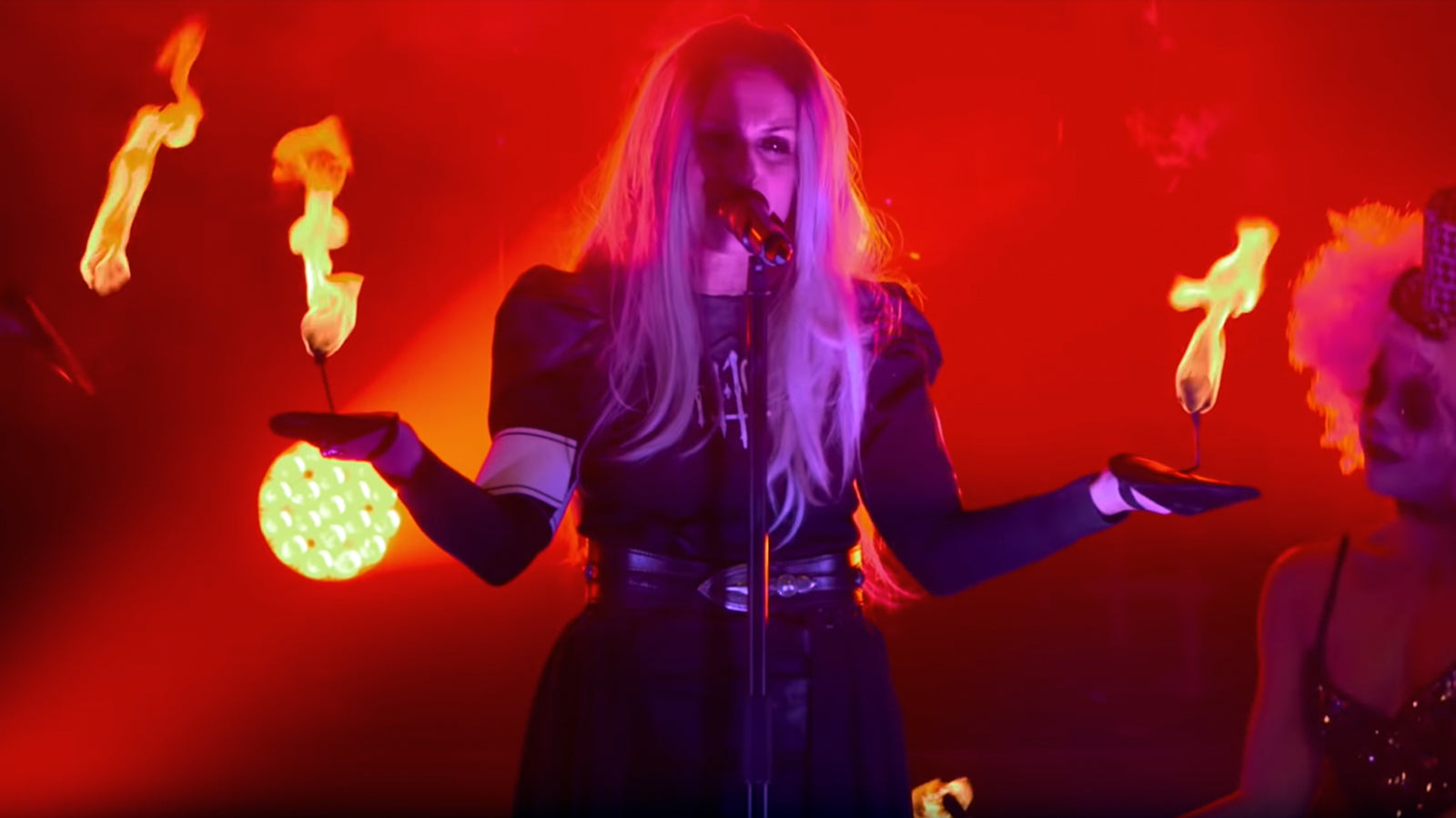 See Lacuna Coil’s Cristina Scabbia Wield Fire in “Blood, Tears, Dust” Live Video